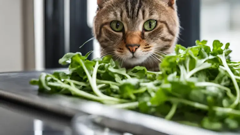 ¿Pueden los gatos comer rucula?