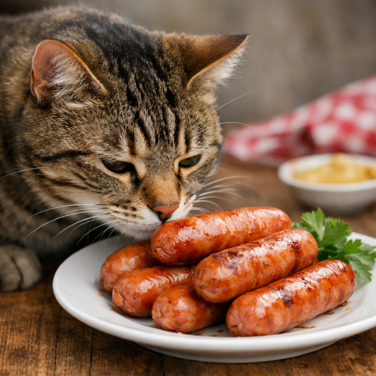 ¿Pueden los gatos comer salchichas?